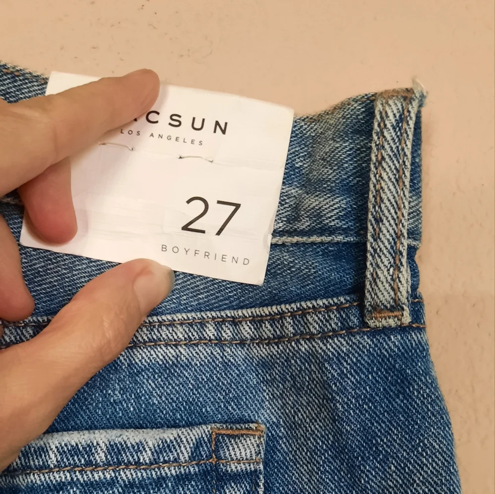 NWT Pacsun Boyfriend Blue Distressed Women Jeans Casual Capsule - Picture 7 of 8